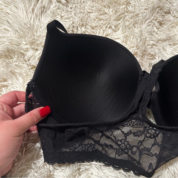 Victoria’s Secret👙 Body By Victoria 👙 Racerback Demi Black Lace push up bra - Picture 7 of 9